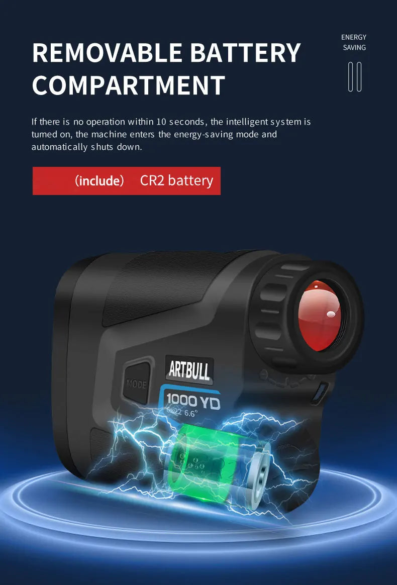 Télémètre laser 1000m 7 modes chasse et golf